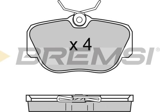 Bremsi BP2425 - Kit de plaquettes de frein, frein à disque cwaw.fr