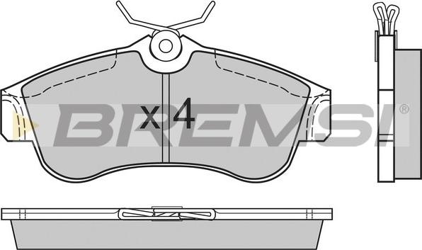 Bremsi BP2470 - Kit de plaquettes de frein, frein à disque cwaw.fr