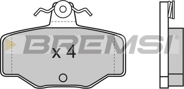 Bremsi BP2471 - Kit de plaquettes de frein, frein à disque cwaw.fr