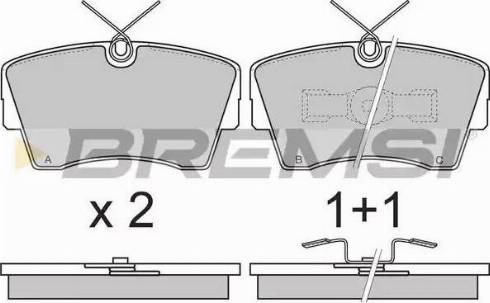 Bremsi BP2472 - Kit de plaquettes de frein, frein à disque cwaw.fr