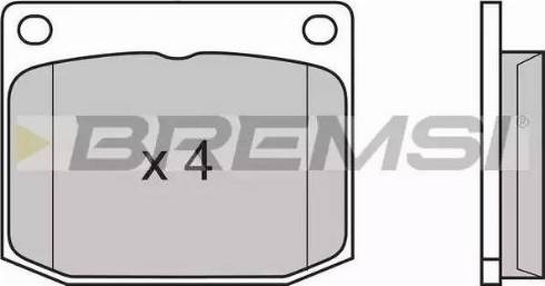 Bremsi BP2594 - Kit de plaquettes de frein, frein à disque cwaw.fr