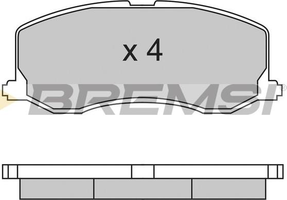 Bremsi BP2596 - Kit de plaquettes de frein, frein à disque cwaw.fr