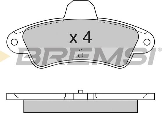 Bremsi BP2593 - Kit de plaquettes de frein, frein à disque cwaw.fr