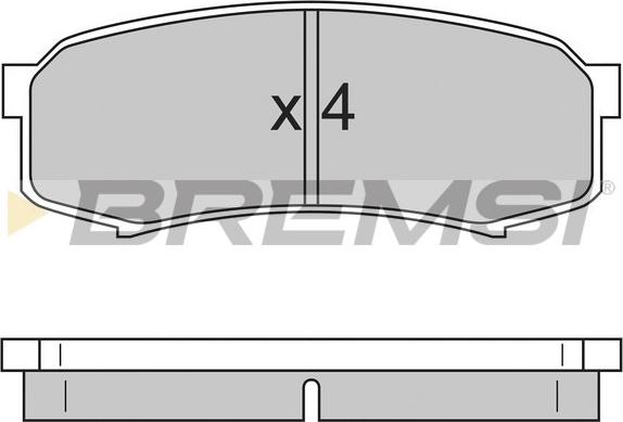 Bremsi BP2597 - Kit de plaquettes de frein, frein à disque cwaw.fr