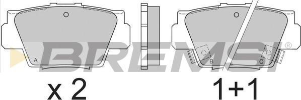 Bremsi BP2545 - Kit de plaquettes de frein, frein à disque cwaw.fr