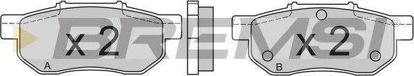 Bremsi BP2548 - Kit de plaquettes de frein, frein à disque cwaw.fr