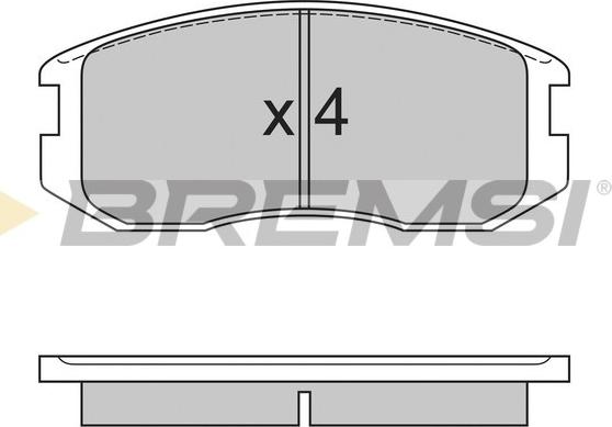 Bremsi BP2558 - Kit de plaquettes de frein, frein à disque cwaw.fr