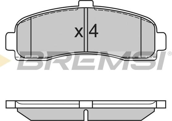 Bremsi BP2563 - Kit de plaquettes de frein, frein à disque cwaw.fr