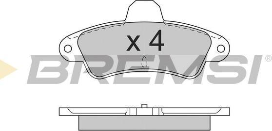 Bremsi BP2562 - Kit de plaquettes de frein, frein à disque cwaw.fr