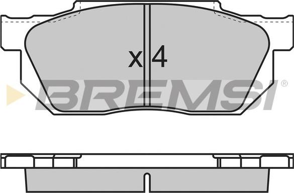 Bremsi BP2501 - Kit de plaquettes de frein, frein à disque cwaw.fr