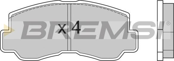 Bremsi BP2508 - Kit de plaquettes de frein, frein à disque cwaw.fr