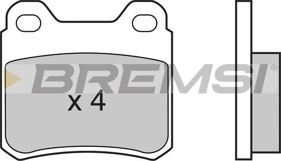 Bremsi BP2507 - Kit de plaquettes de frein, frein à disque cwaw.fr