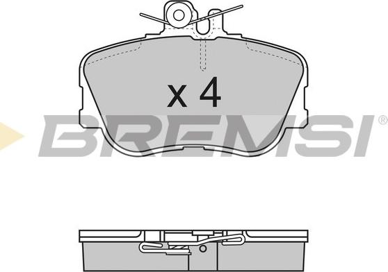 Bremsi BP2586 - Kit de plaquettes de frein, frein à disque cwaw.fr