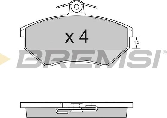 Bremsi BP2531 - Kit de plaquettes de frein, frein à disque cwaw.fr