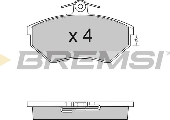 Bremsi BP2532 - Kit de plaquettes de frein, frein à disque cwaw.fr