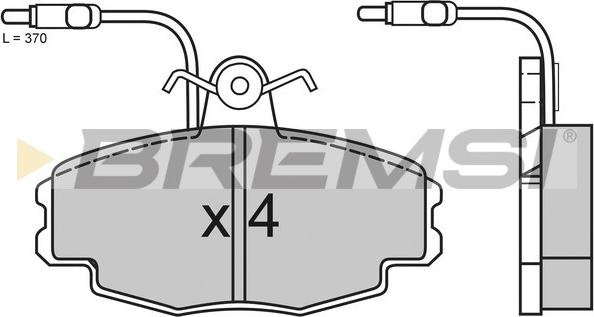 Bremsi BP2528 - Kit de plaquettes de frein, frein à disque cwaw.fr