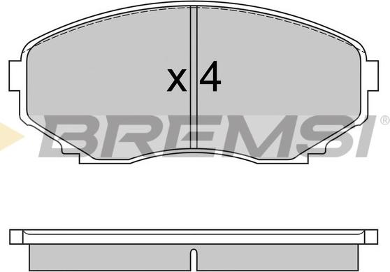 Bremsi BP2578 - Kit de plaquettes de frein, frein à disque cwaw.fr