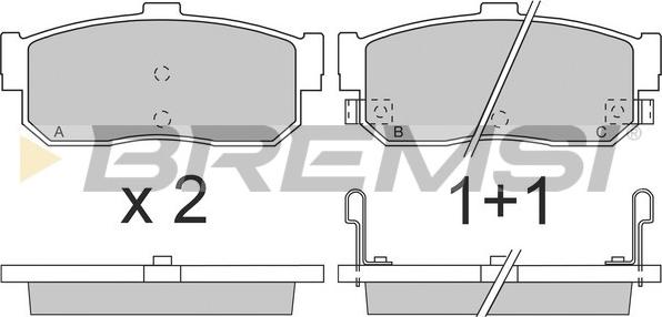 Bremsi BP2699 - Kit de plaquettes de frein, frein à disque cwaw.fr