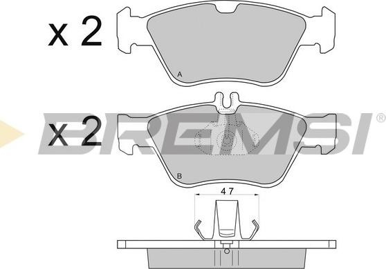 Bremsi BP2694 - Kit de plaquettes de frein, frein à disque cwaw.fr