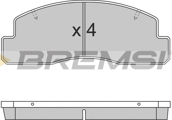 Bremsi BP2696 - Kit de plaquettes de frein, frein à disque cwaw.fr