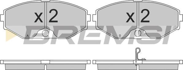 Bremsi BP2698 - Kit de plaquettes de frein, frein à disque cwaw.fr