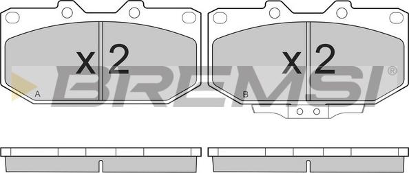 Bremsi BP2649 - Kit de plaquettes de frein, frein à disque cwaw.fr