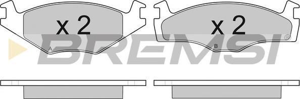 Bremsi BP2645 - Kit de plaquettes de frein, frein à disque cwaw.fr