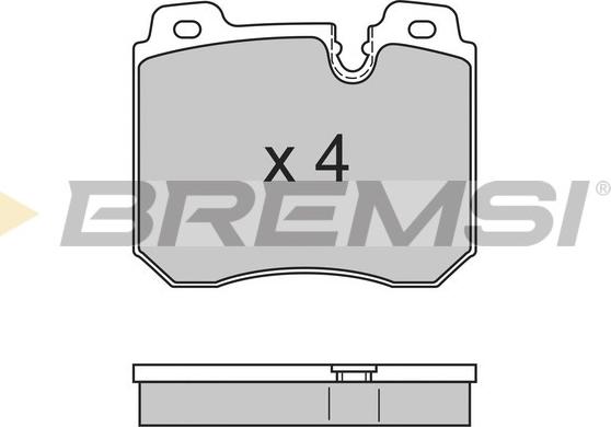 Bremsi BP2659 - Kit de plaquettes de frein, frein à disque cwaw.fr