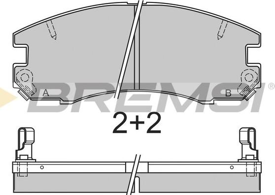 Bremsi BP2654 - Kit de plaquettes de frein, frein à disque cwaw.fr