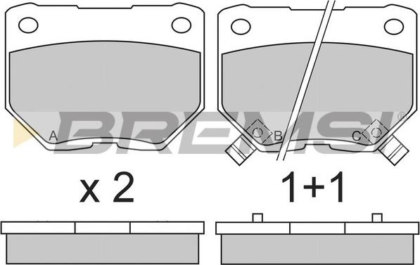 Bremsi BP2650 - Kit de plaquettes de frein, frein à disque cwaw.fr