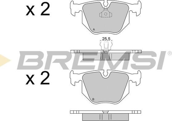 Bremsi BP2652 - Kit de plaquettes de frein, frein à disque cwaw.fr