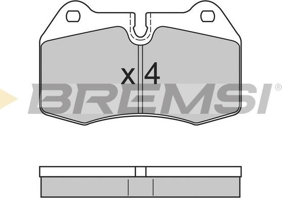 Bremsi BP2660 - Kit de plaquettes de frein, frein à disque cwaw.fr