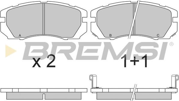 Bremsi BP2663 - Kit de plaquettes de frein, frein à disque cwaw.fr