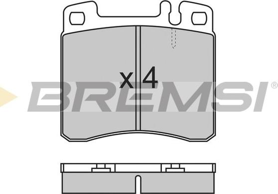 Bremsi BP2662 - Kit de plaquettes de frein, frein à disque cwaw.fr