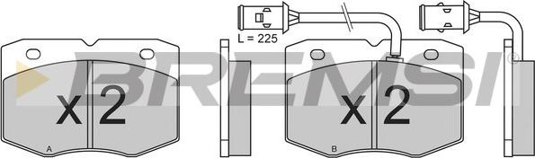 Bremsi BP2609 - Kit de plaquettes de frein, frein à disque cwaw.fr