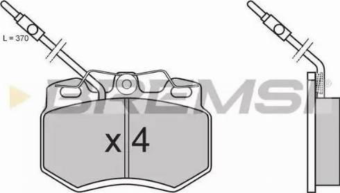 Bremsi BP2604 - Kit de plaquettes de frein, frein à disque cwaw.fr