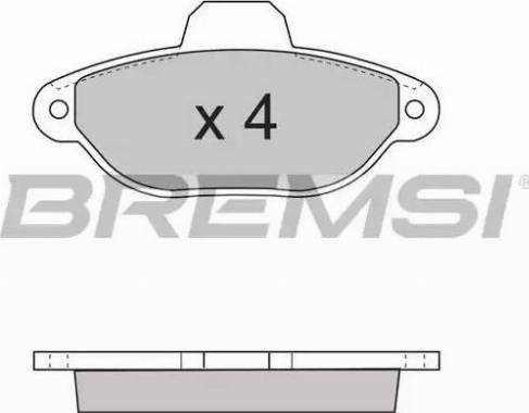 Bremsi BP2600 - Kit de plaquettes de frein, frein à disque cwaw.fr