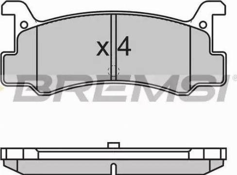 Bremsi BP2602 - Kit de plaquettes de frein, frein à disque cwaw.fr