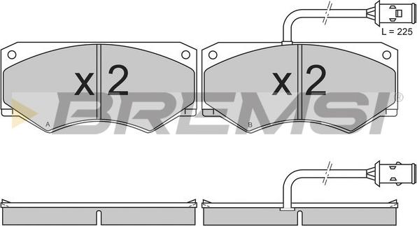 Bremsi BP2611 - Kit de plaquettes de frein, frein à disque cwaw.fr