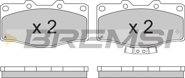 Bremsi BP2618 - Kit de plaquettes de frein, frein à disque cwaw.fr