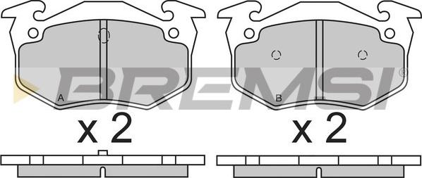 Bremsi BP2613 - Kit de plaquettes de frein, frein à disque cwaw.fr