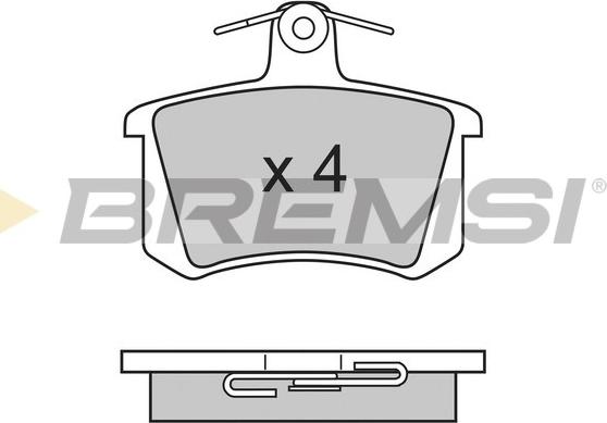 Bremsi BP2612 - Kit de plaquettes de frein, frein à disque cwaw.fr