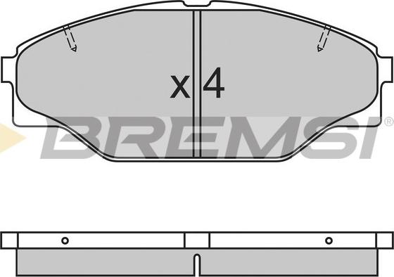 Bremsi BP2617 - Kit de plaquettes de frein, frein à disque cwaw.fr