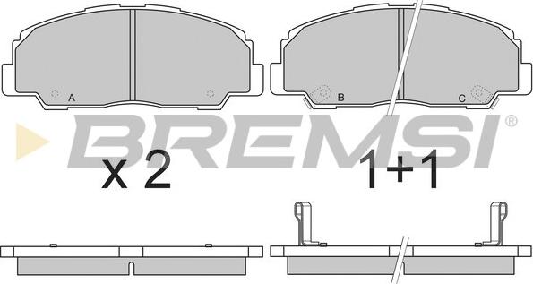 Bremsi BP2639 - Kit de plaquettes de frein, frein à disque cwaw.fr