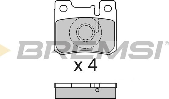 Bremsi BP2631 - Kit de plaquettes de frein, frein à disque cwaw.fr