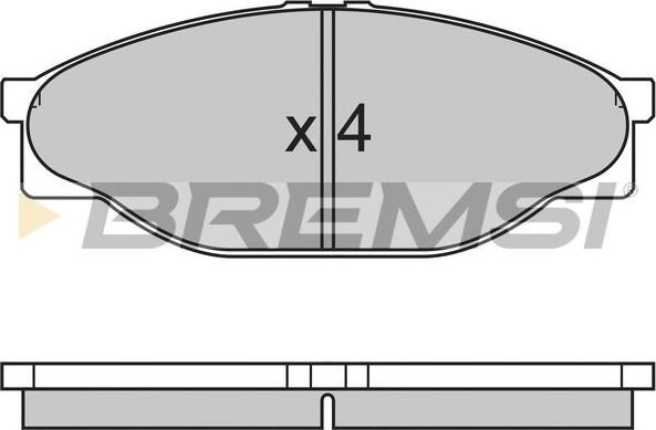 Bremsi BP2633 - Kit de plaquettes de frein, frein à disque cwaw.fr