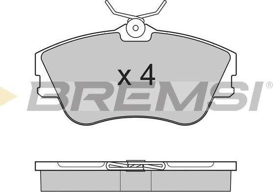 Bremsi BP2625 - Kit de plaquettes de frein, frein à disque cwaw.fr