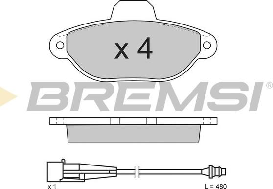 Bremsi BP2626 - Kit de plaquettes de frein, frein à disque cwaw.fr