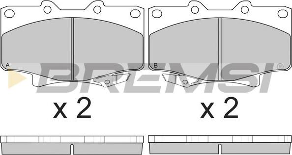 Bremsi BP2623 - Kit de plaquettes de frein, frein à disque cwaw.fr