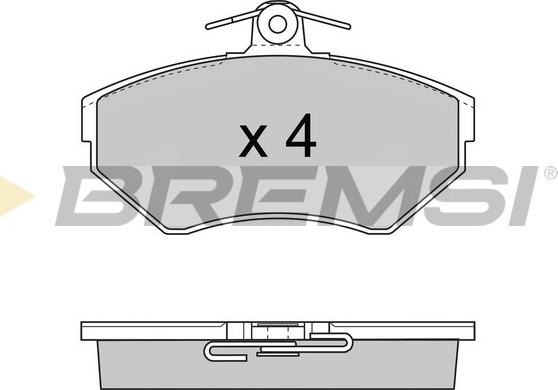 Bremsi BP2674 - Kit de plaquettes de frein, frein à disque cwaw.fr